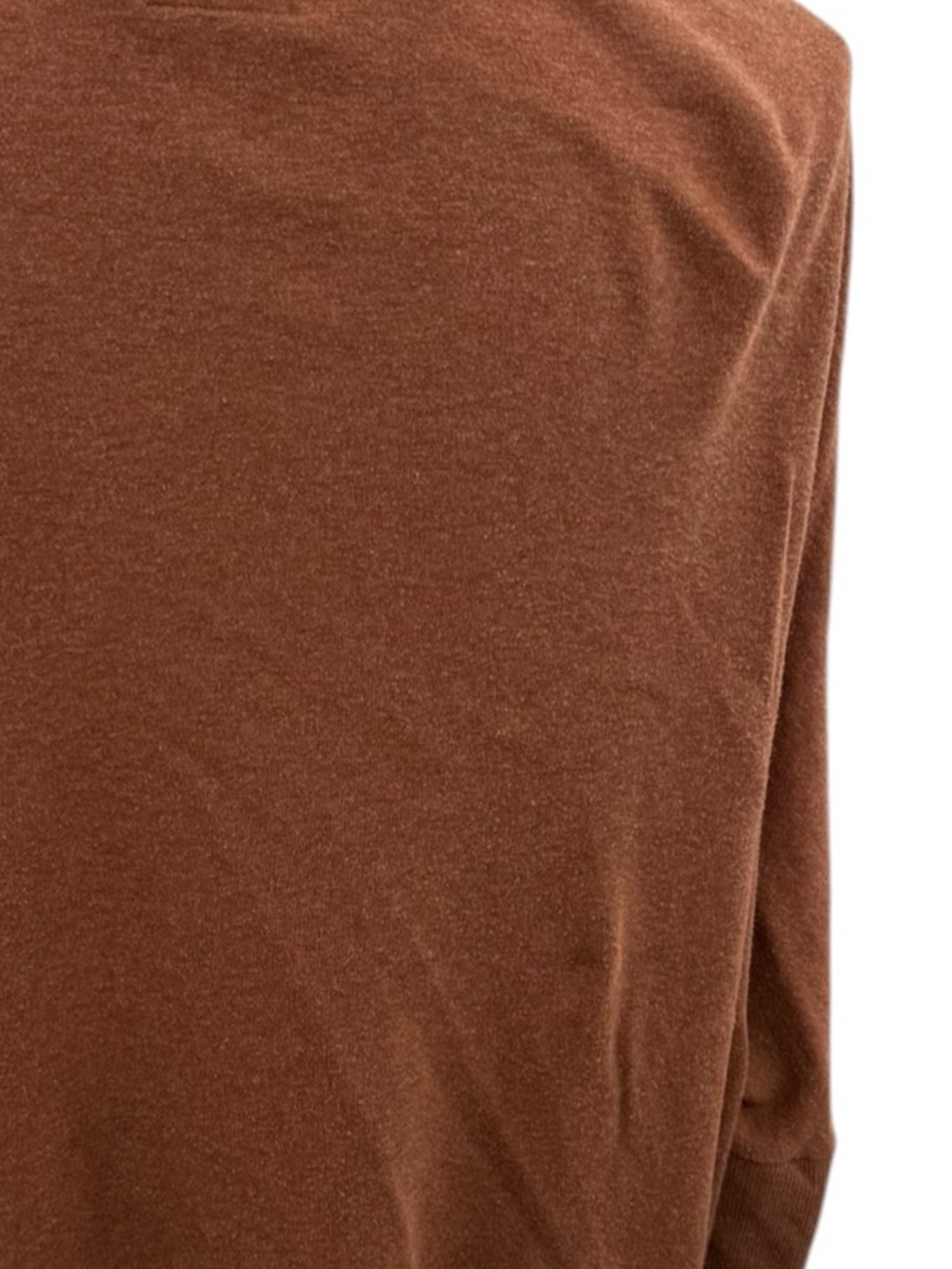 Pact Airplane Cardigan Women L/XL Rust Brown Organic Cotton Open Front Pockets - Picture 7 of 11
